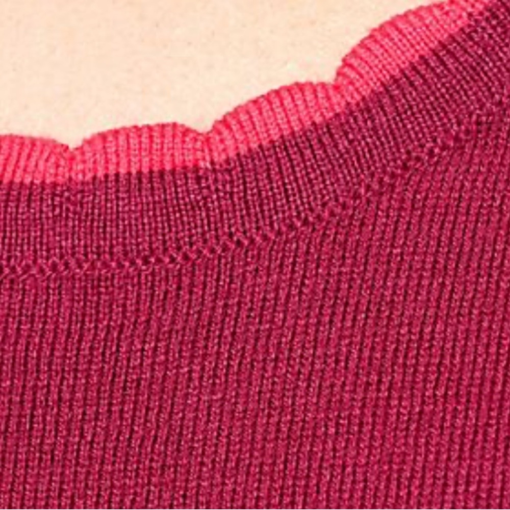 NEW Isaac Mizrahi Live! Pointelle Tank with Scallop Trim - Picture 3 of 3